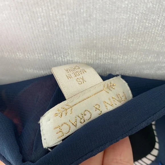 Finn & Grace Blue floral tassel spaghetti strap Dress - Picture 4 of 4